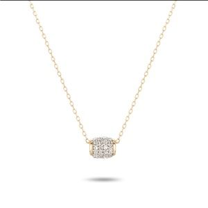 Adina Reyter - super tiny barrel necklace 14k yellow gold